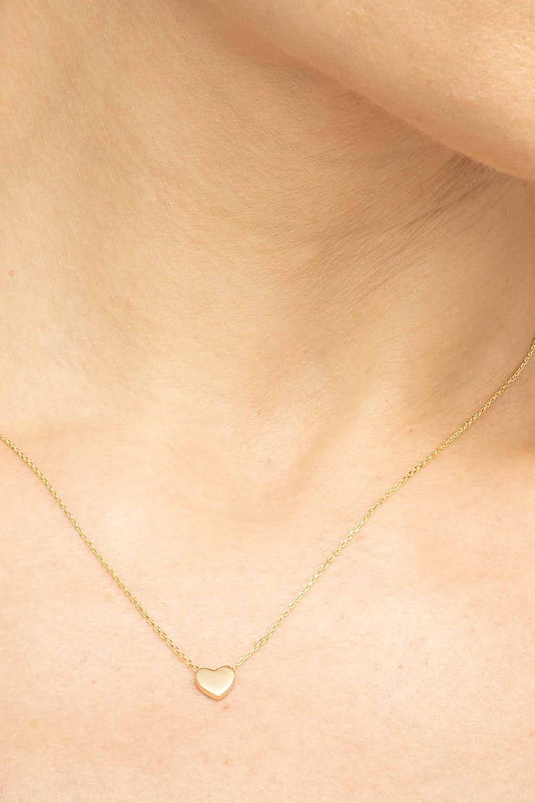 14K Yellow Gold Sweet Heart Pendant Necklace, Alternate, color, Yellow Gold