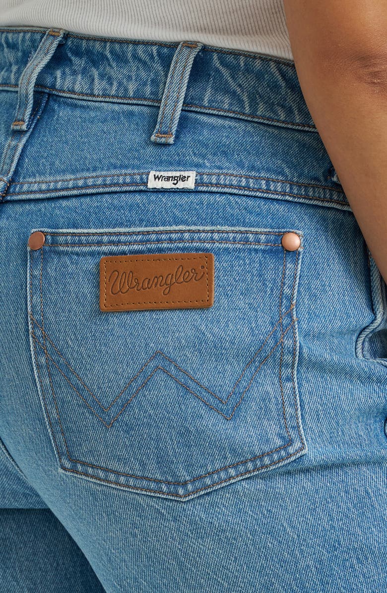 Wrangler High Waist Loose Straight Leg Jeans, Alternate, color, Austin