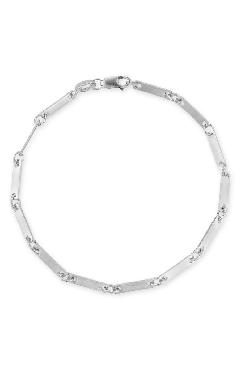 GLAZE JEWELRY Bar Bracelet, Main, color, Silver
