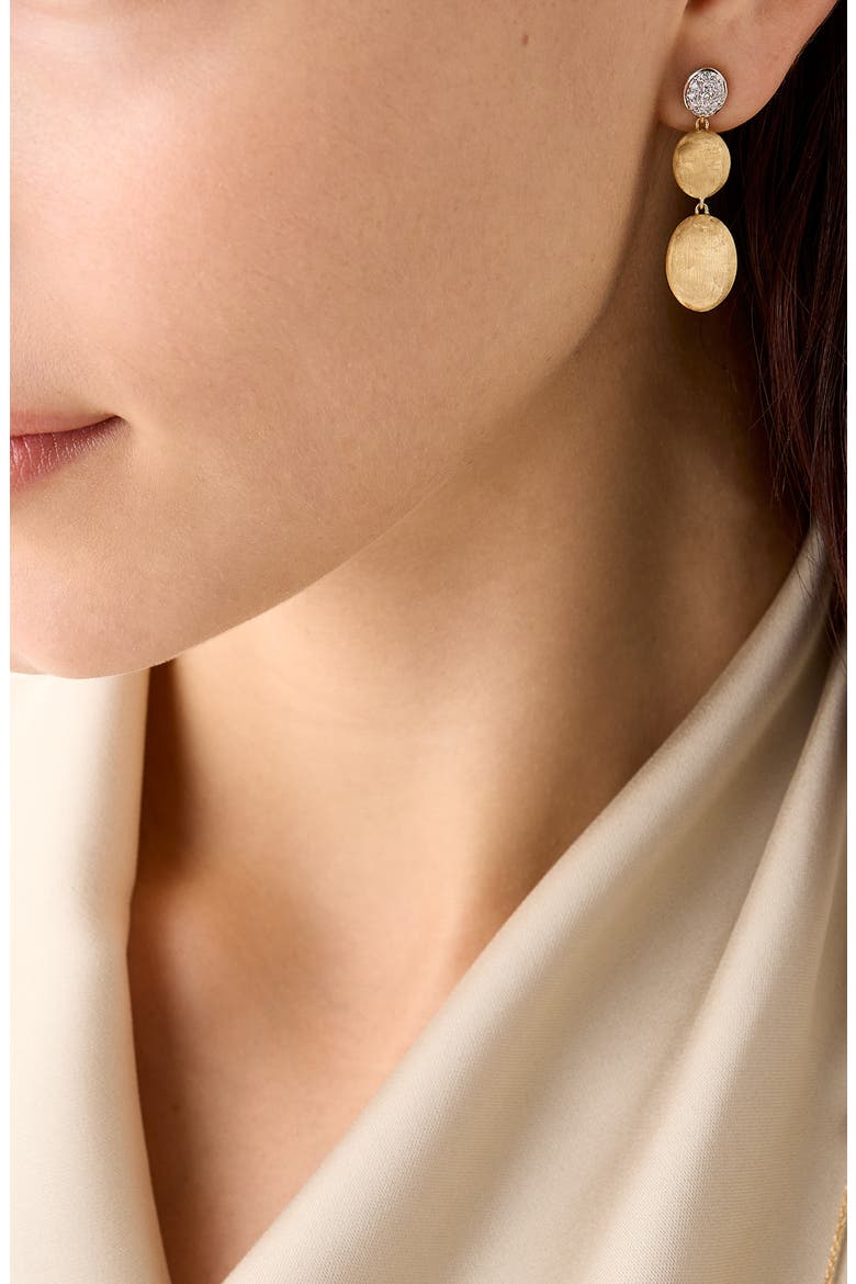 Siviglia Diamond Drop Earrings, Alternate, color, 18K YELLOW/WHITE GOLD