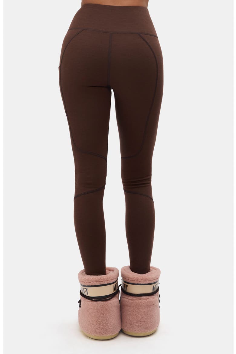 Hallie High Waist Leggings, Alternate, color, SPIKED COCOA