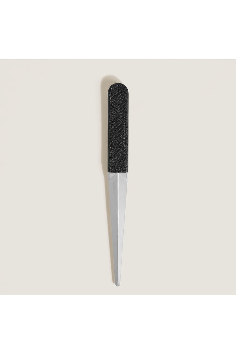 Grain Leather Letter Opener, Alternate, color, BLACK