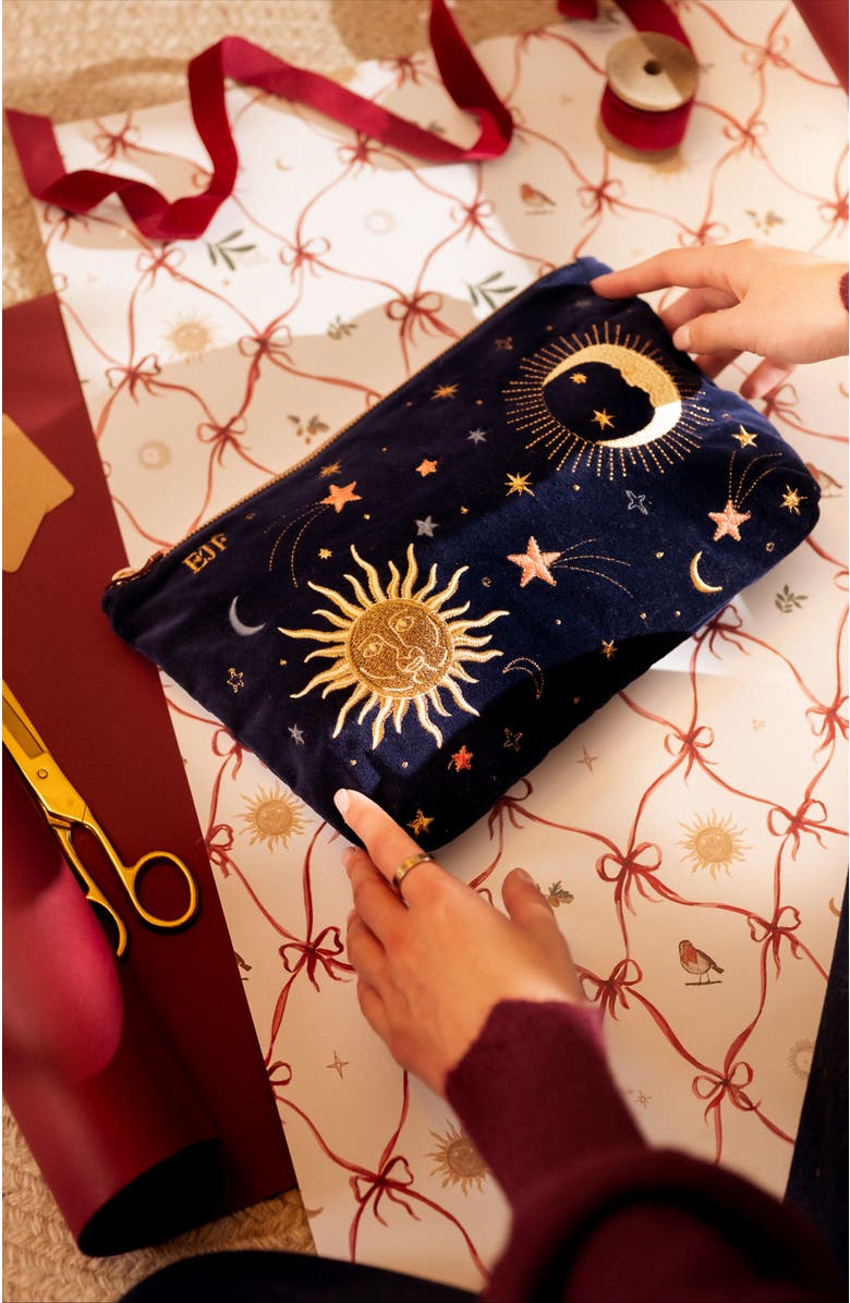 Elizabeth Scarlett Celestial Velvet Everyday Pouch, Alternate, color,