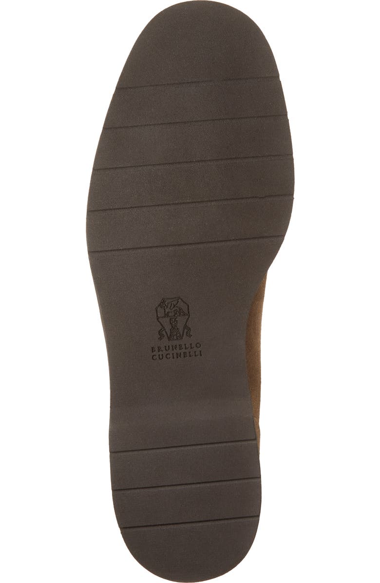 Brunello Cucinelli Monili Trim Genuine Shearling Lined Loafer, Alternate, color, C7495 Sesamo