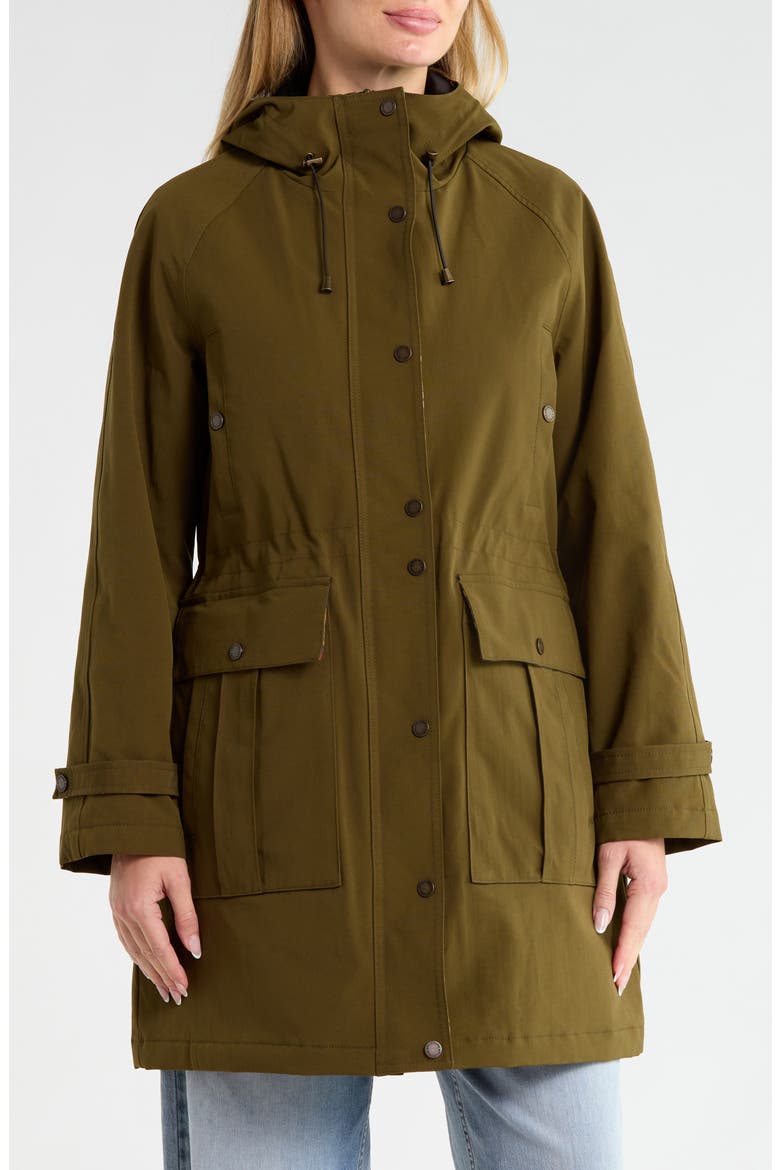 Bridgeport Trench Rain Anorak, Main, color, MOSS