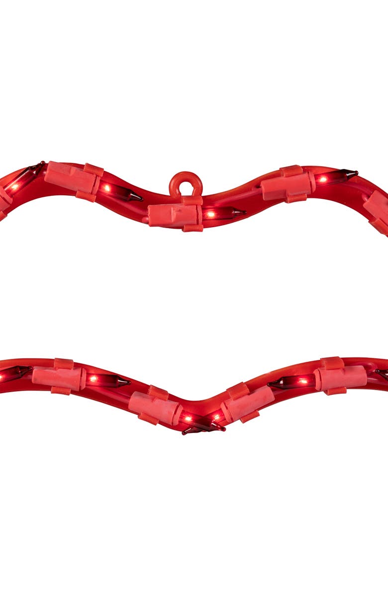 Northlight 17.5" Lighted Red Lips Valentine's Day Window Silhouette, Alternate, color, Red