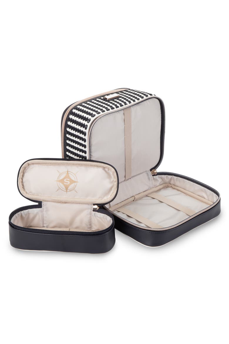 Jenny Train Case, Alternate, color, BLUE STRIPE