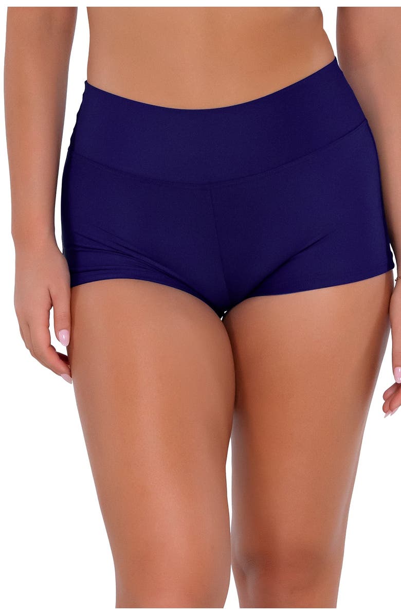 Sunsets Kinsley Swim Short Botttoms, Alternate, color, Indigo