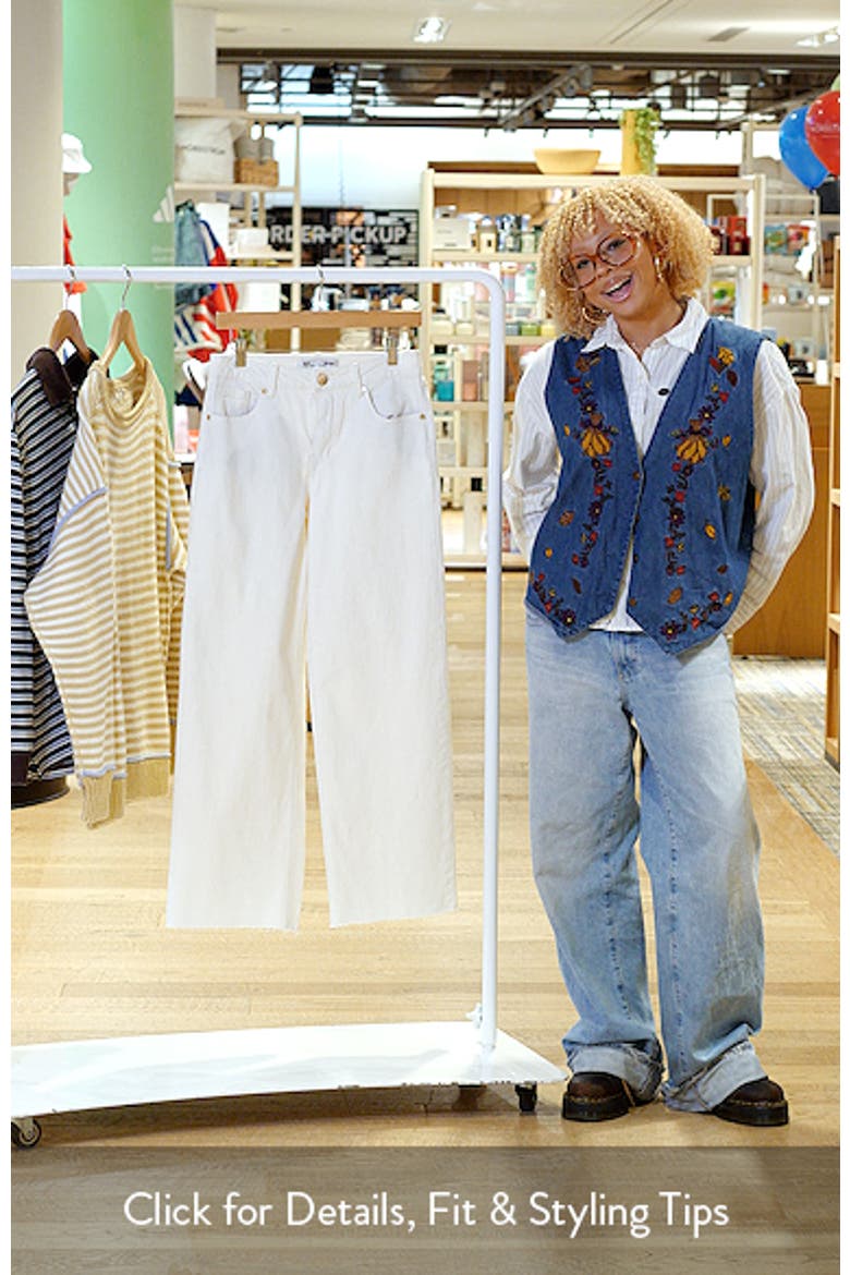 Raw Hem Wide Leg Jeans video