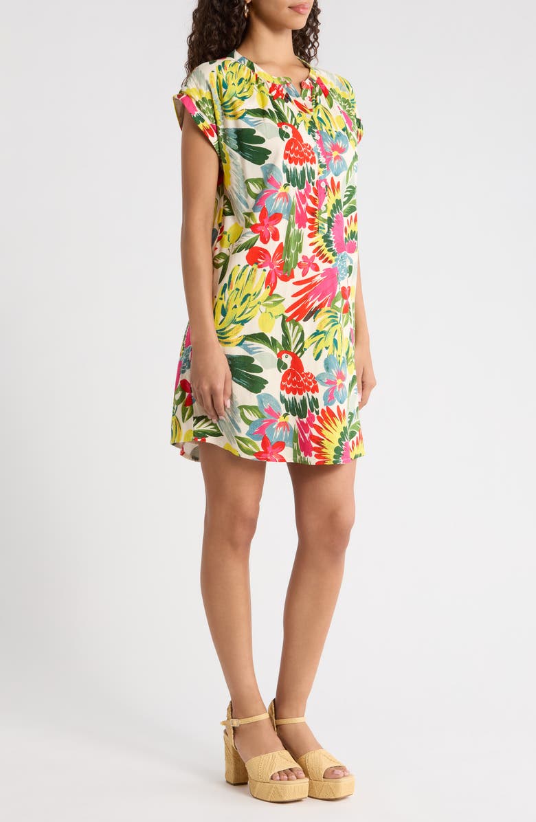 SUGARLIPS Wissa Tropical Jasla Minidress, Alternate, color, Bright-Multi