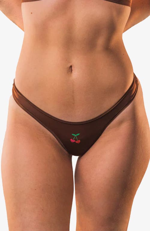 Cheeky Cherry Leakproof Everyday Liner Ultra Smooth Dipped Thong In Java