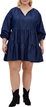 City Chic Mina Denim Minidress