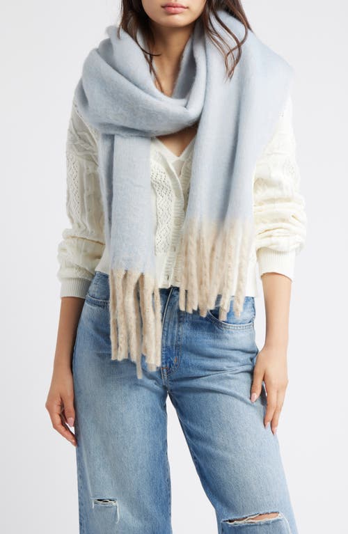 Free People Winter Chill Blanket Scarf In Blue
