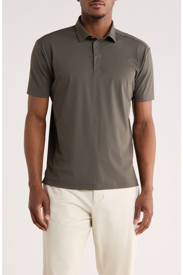 Micropattern Polo, Main, color, DARK OLIVE