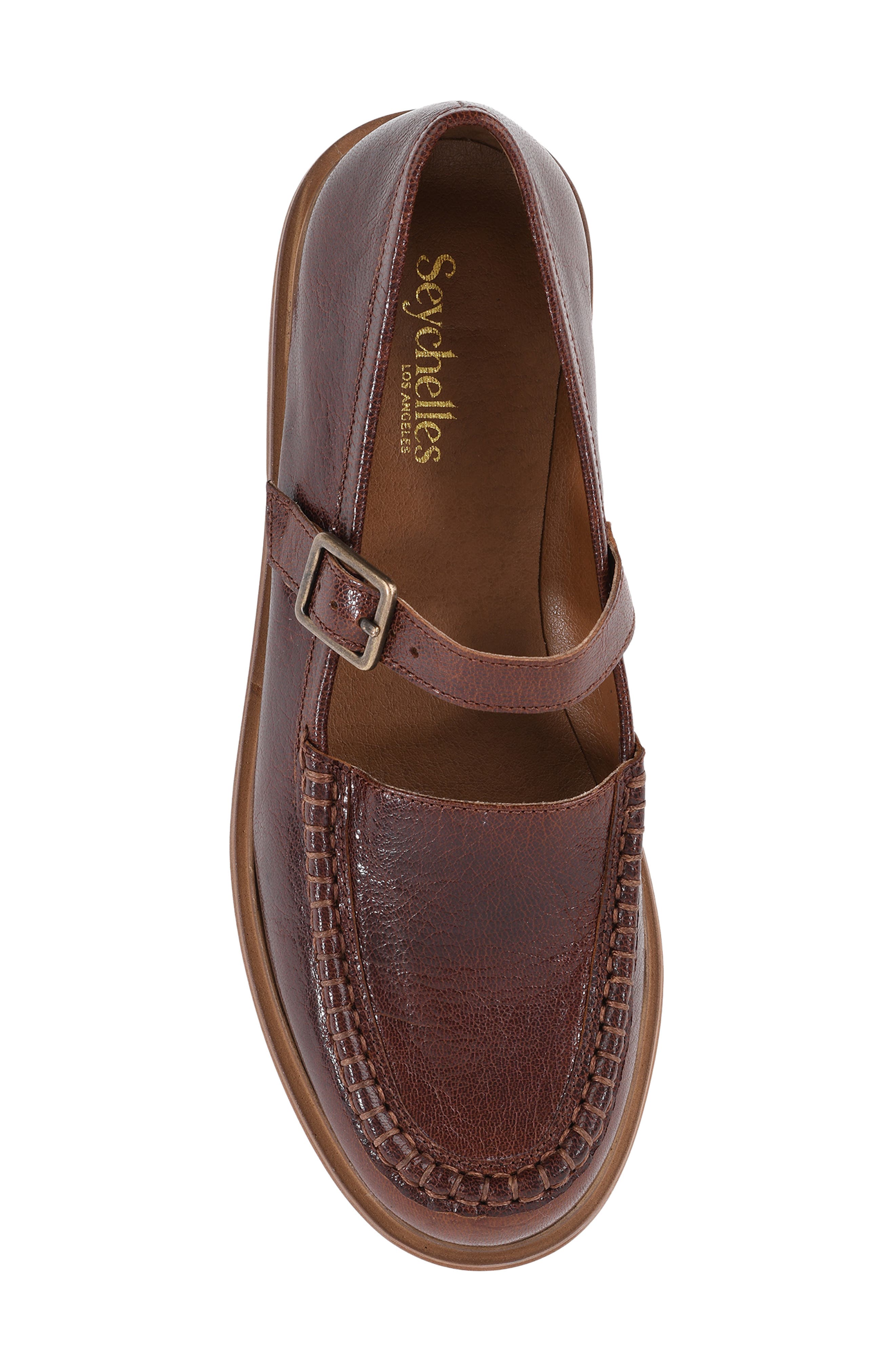 Honeybunch II Leather Mary Jane Flat, Alternate, color, BROWN