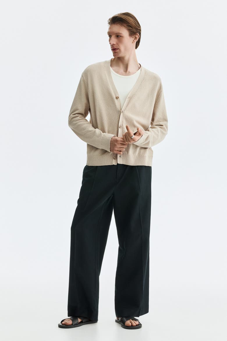 Relaxed Fit Cardigan, Alternate, color, Beige