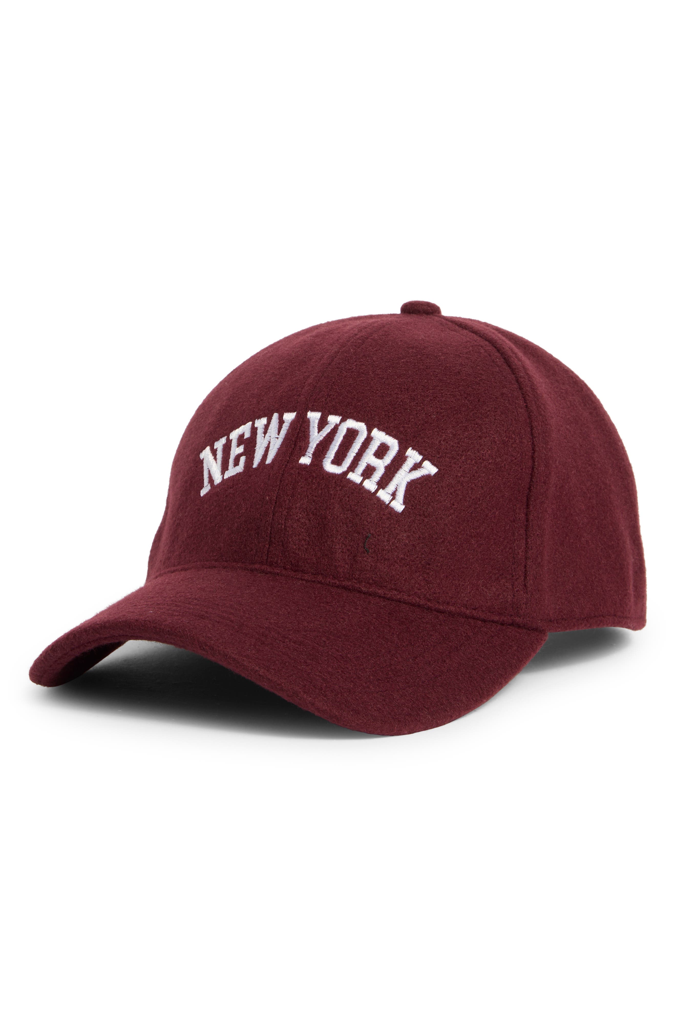 New York Felt Dad Adjustable Baseball Cap