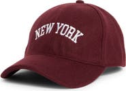 David & Young New York Felt Dad Adjustable Baseball Cap