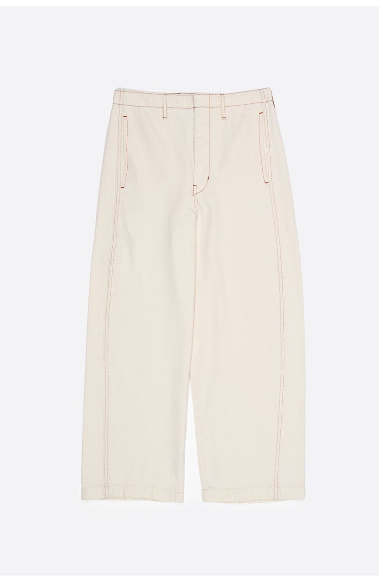 Bimba y Lola Barrel Denim Jeans, Alternate, color, Ecru