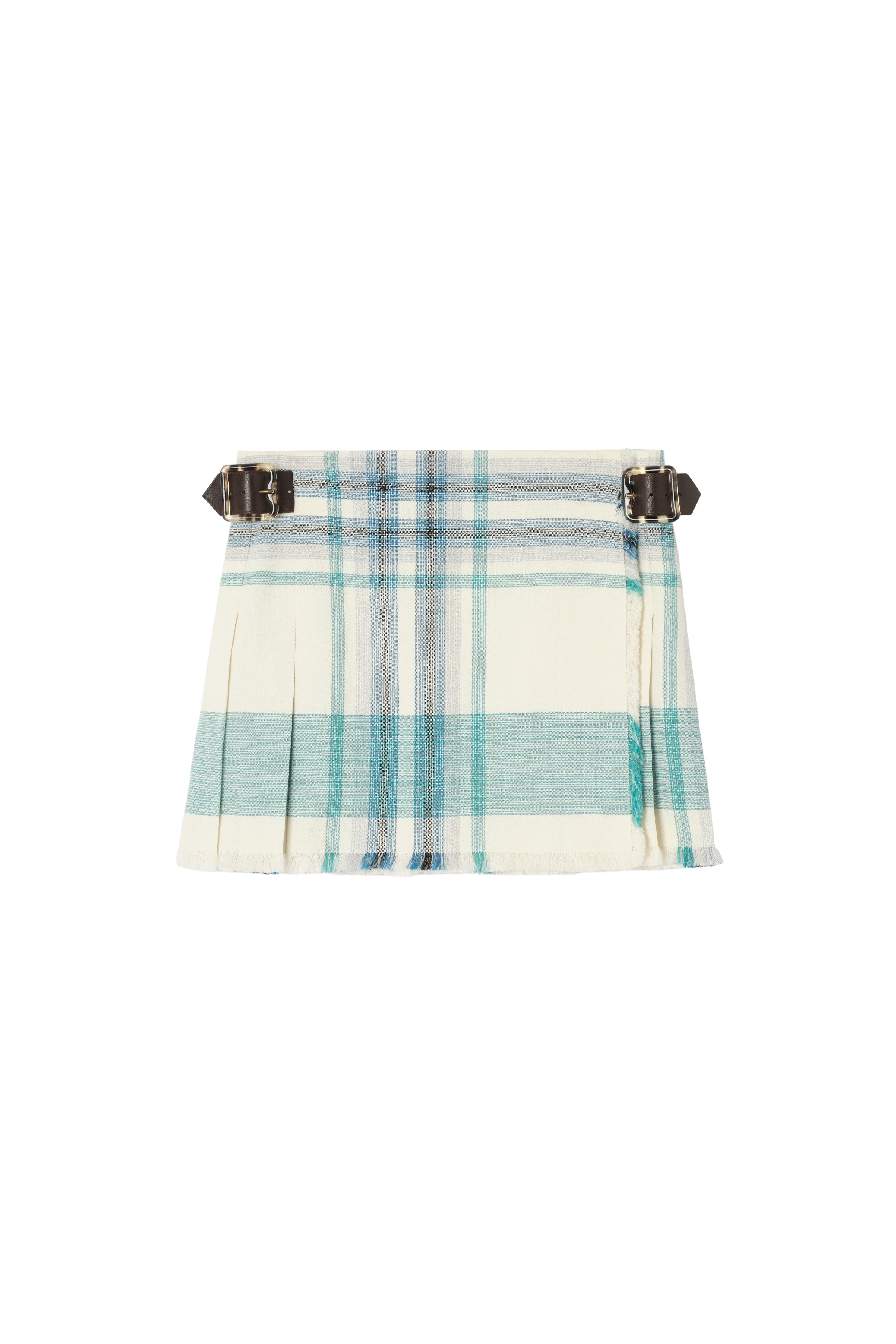 Check Viscose Blend Mini Kilt - image 2