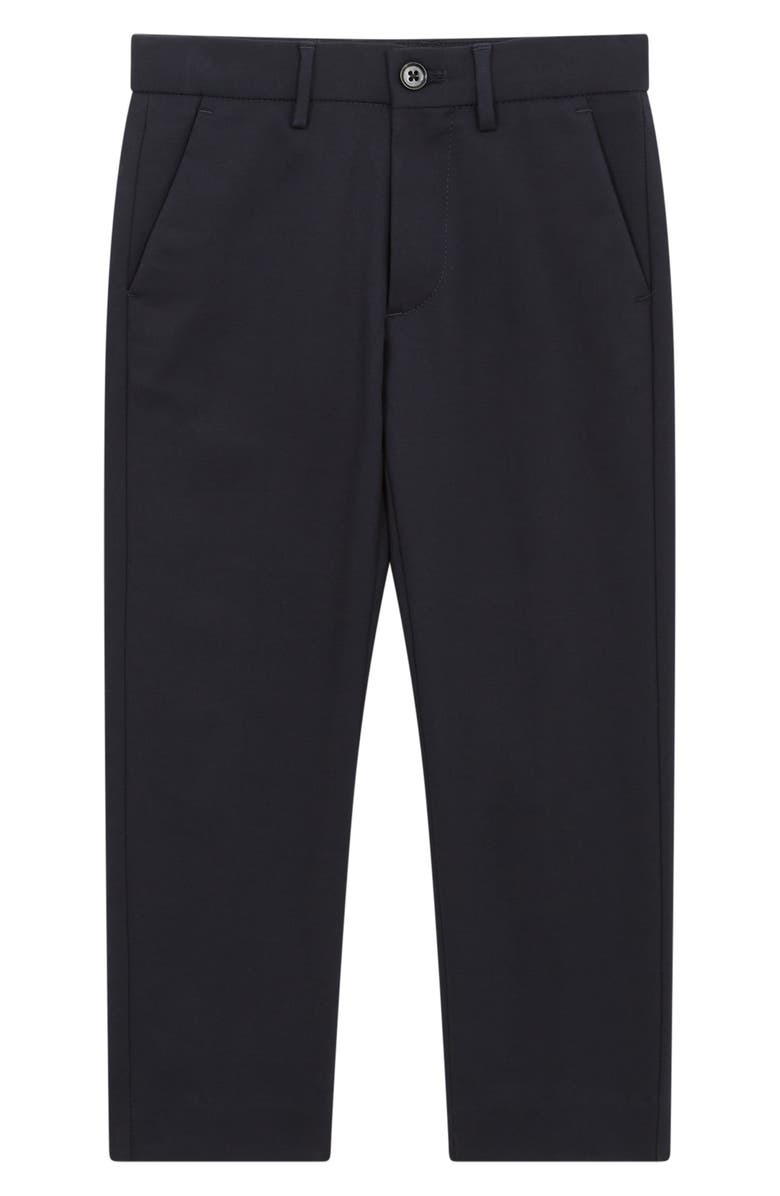Reiss Kids' Eastbury Sr. Straight Leg Stretch Cotton Pants, Main, color, Navy