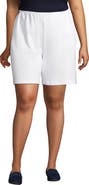 Lands' End Plus Size  Sport Knit High Rise Shorts