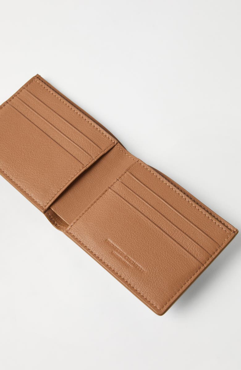 Brunello Cucinelli Nubuck wallet, Alternate, color, Natural