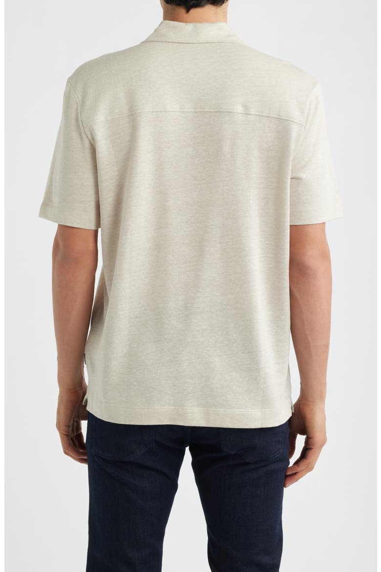 Powell Linen & Cotton Camp Shirt, Alternate, color, OPEN BEIGE