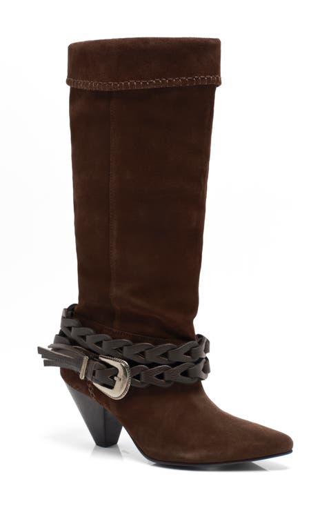 Bridget Buckle Strap Slouch Boot (Women)