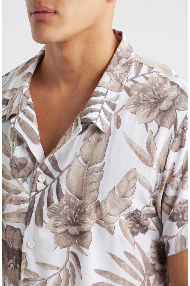 Beach Camp Shirt, Alternate, color, NATURAL/ WHITE