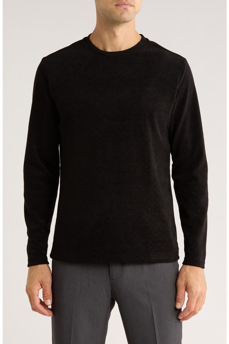 Sampson Long Sleeve Knit T-Shirt, Main, color, BLACK