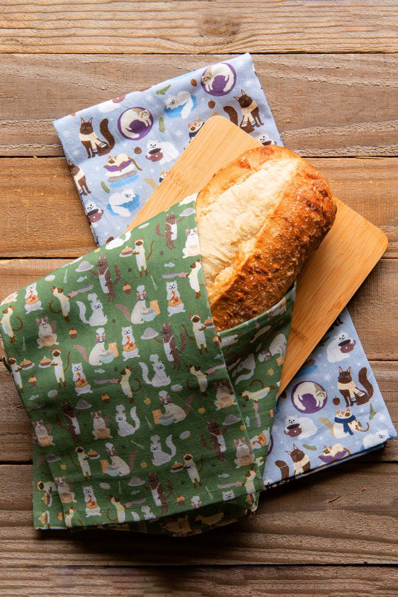Cat Kitchen Towels, Alternate, color, Kitty Comforts Cozy Cooks
