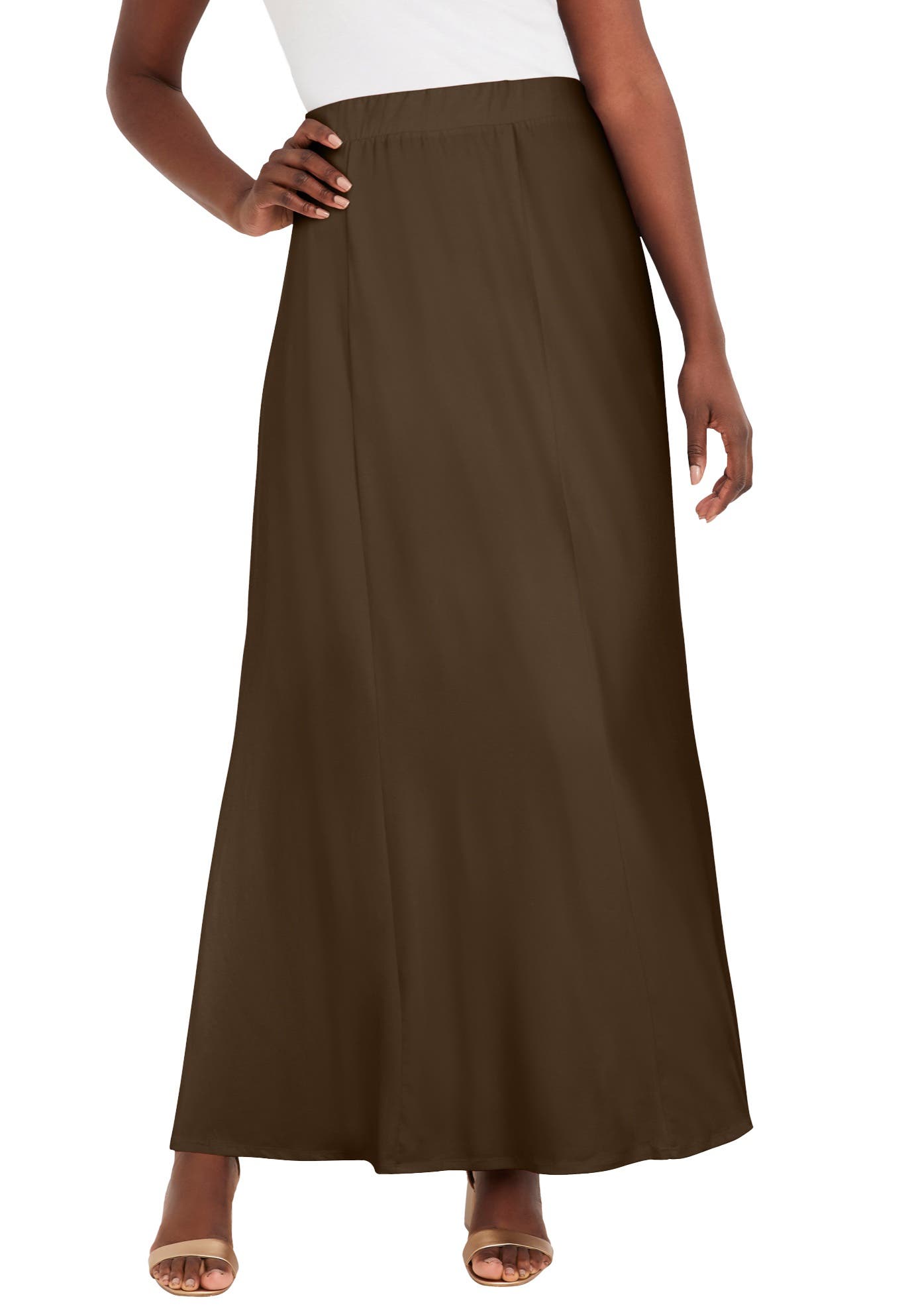Stretch Knit Maxi Skirt - image 5
