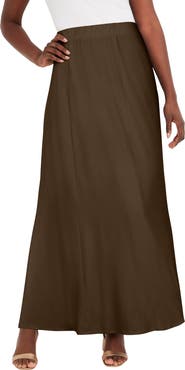 Jessica London Stretch Knit Maxi Skirt
