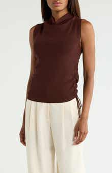 Cowl Neck Sleeveless Sweater