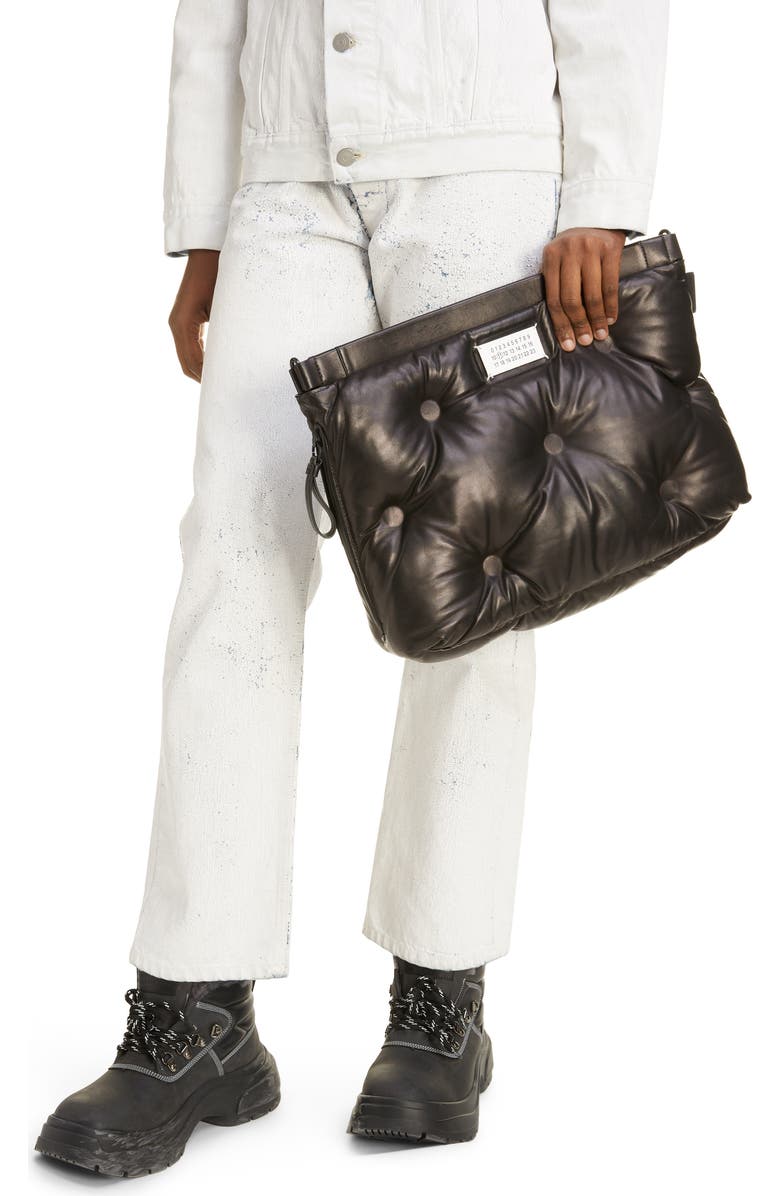 Maison Margiela Medium Glam Slam Leather Shoulder Bag, Alternate, color,