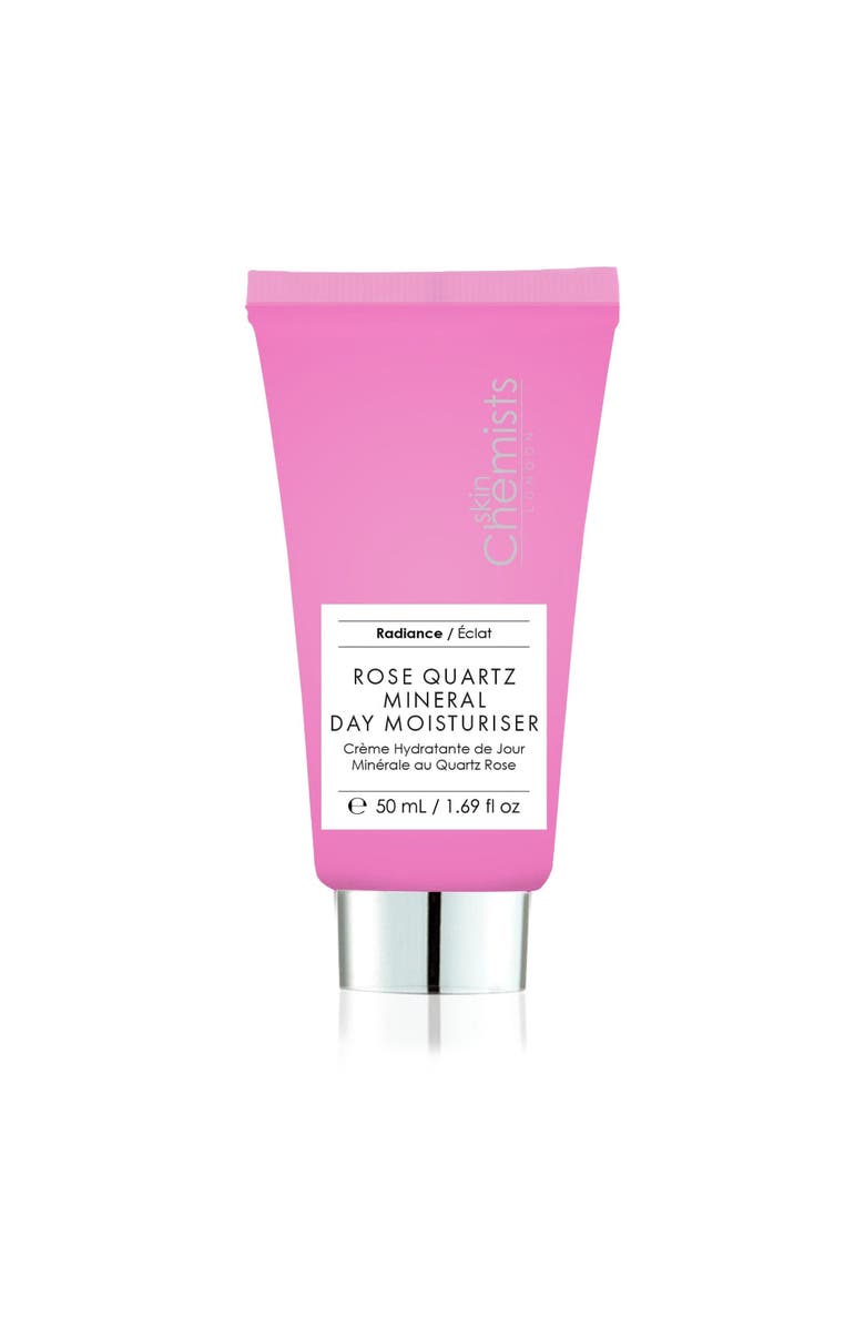 SKINCHEMISTS Rose Quartz Mineral Day Moisturiser 50ml, Main, color, White