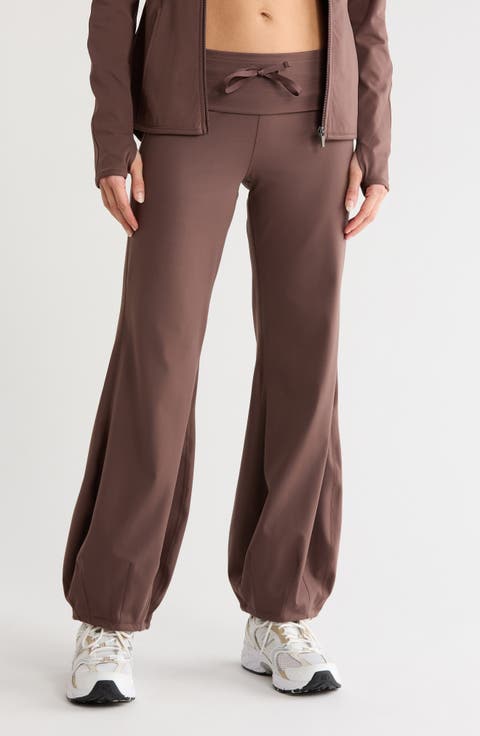 Lux Jasmine Fold-Over Waist Harem Pants