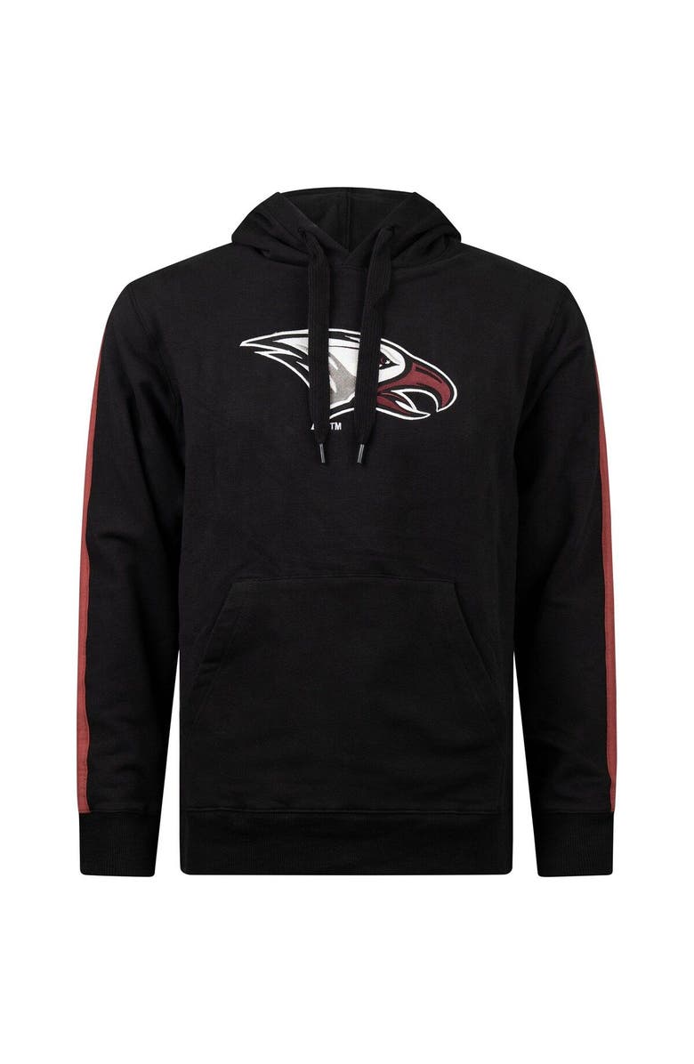 FISLL Men's FISLL Black North Carolina Central Eagles Oversized Stripes Pullover Hoodie, Alternate, color, Black