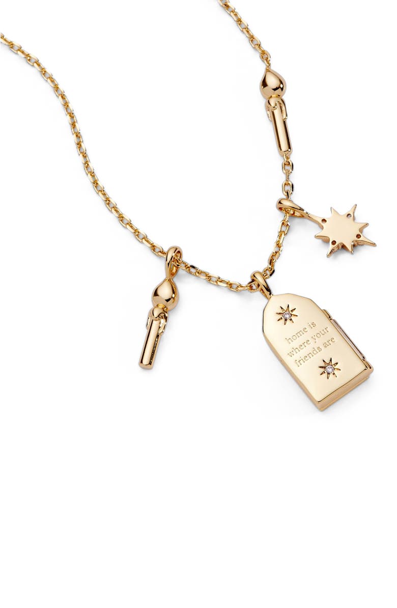 Alex and Ani Harry Potter Hogwarts Great hall Cluster Charm Necklace, Alternate, color, Gold