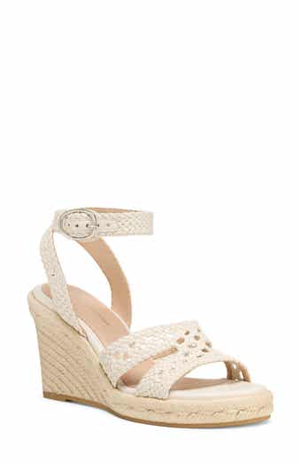 Bria Leather Espadrille Wedge Sandal