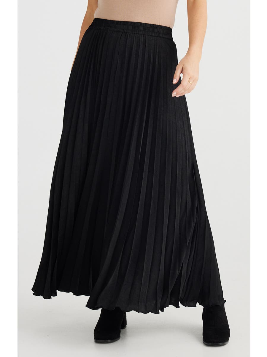 Alias Pleated Maxi Skirt