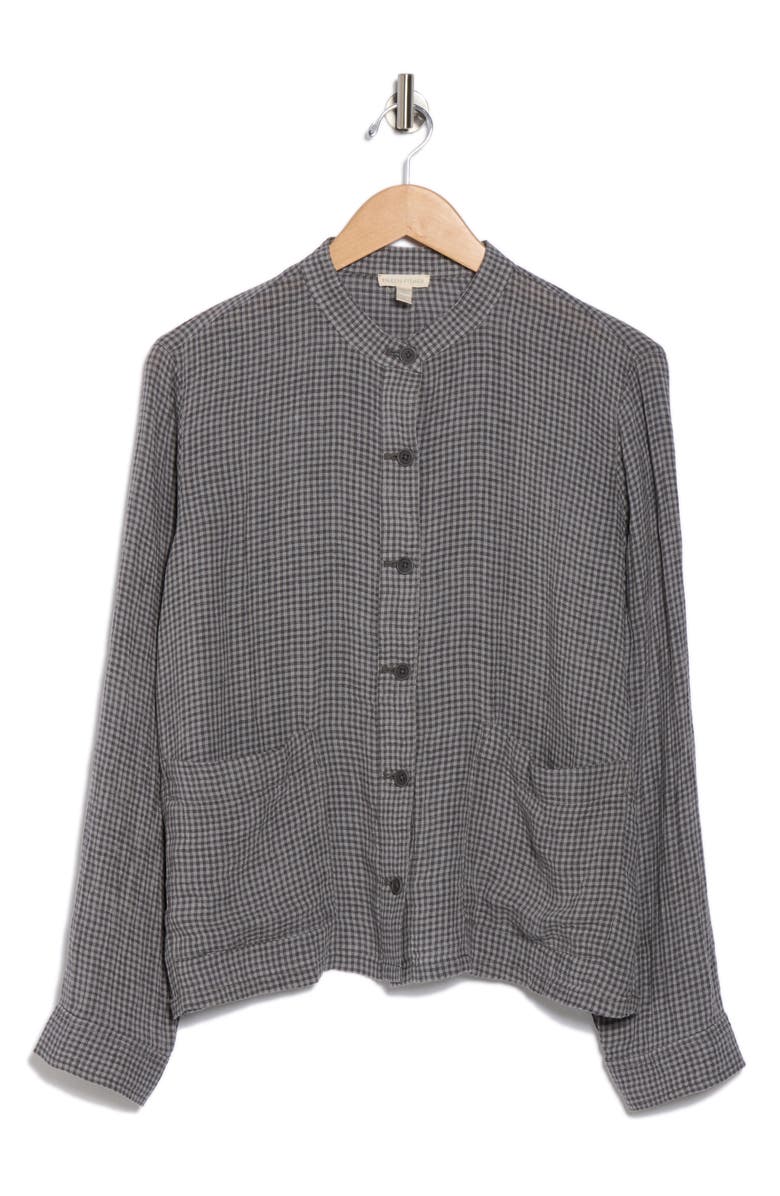 Eileen Fisher Mandarin Collar Jacket, Alternate, color,