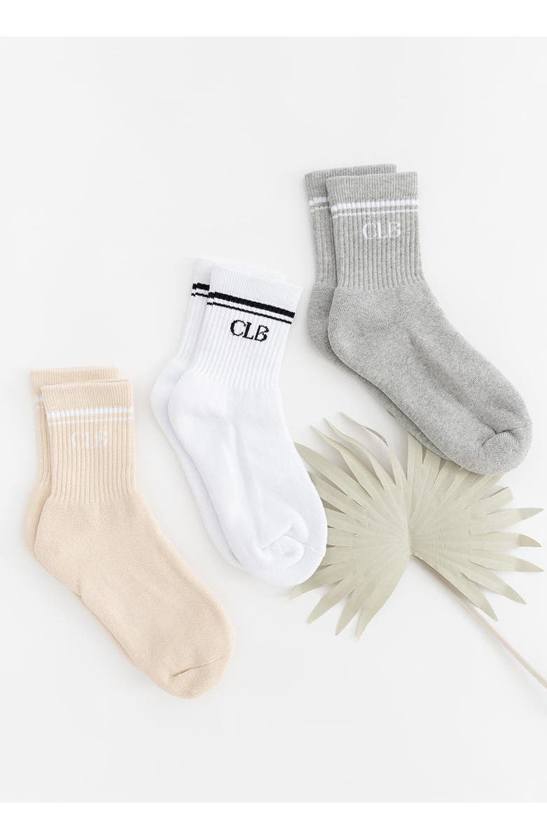 Charlie Lou Baby<sup>®</sup> Half Crew Socks - Foot Soldier Mom Cushioned Comfort for All-Day Support - Cream, Alternate, color,