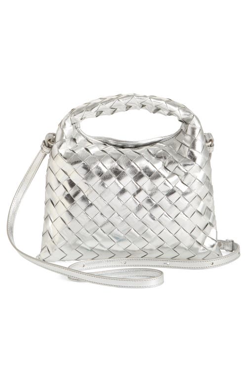 Bottega Veneta Mini Hop In 8101 Silver/silver