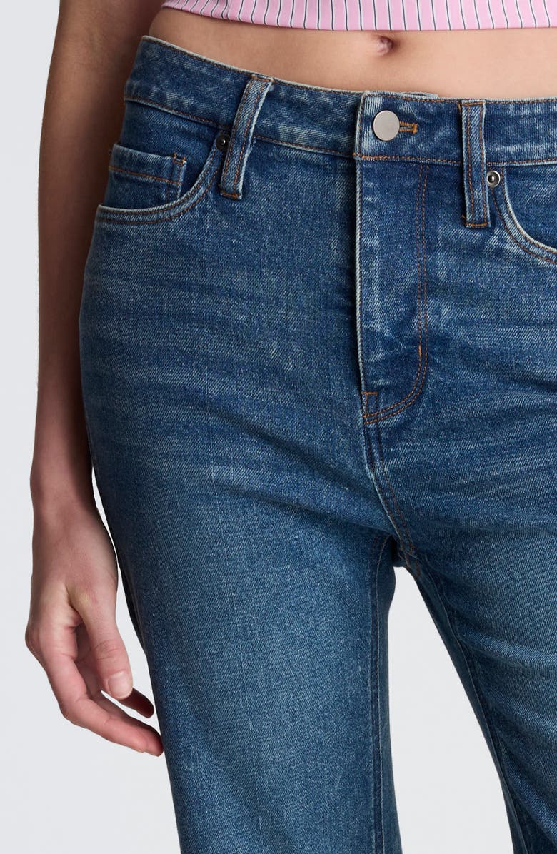 Kenneth Cole High Waist Release Hem Flare Jeans, Alternate, color, Baltic Wash