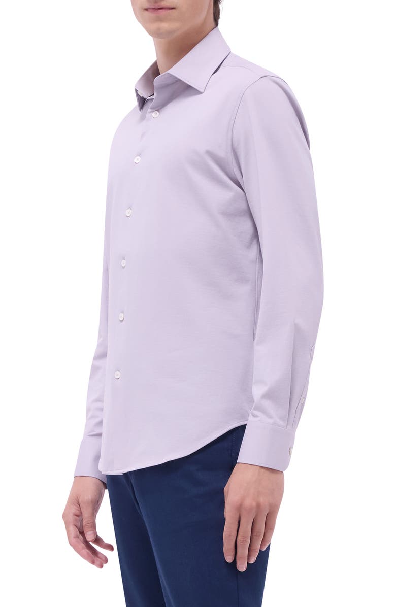 Bugatchi James OoohCotton<sup>®</sup> Button-Up Shirt, Alternate, color, Lilac