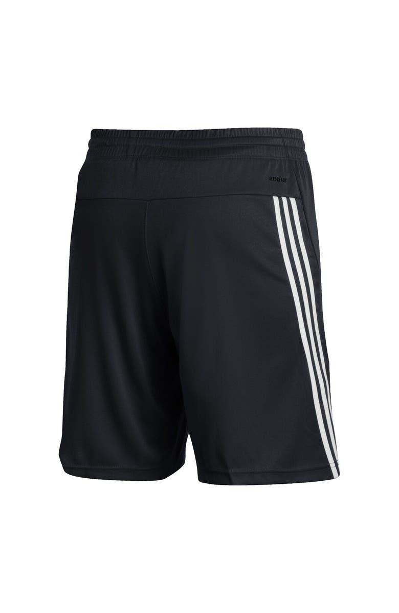 adidas Men's adidas Black Arizona State Sun Devils AEROREADY Three-Stripe Knit Shorts, Alternate, color,