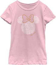 Minnie Mouse Girl's Minnie Mouse Heart Silhouette  Graphic T-Shirt