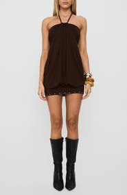 Princess Polly Jordonna Halter Minidress